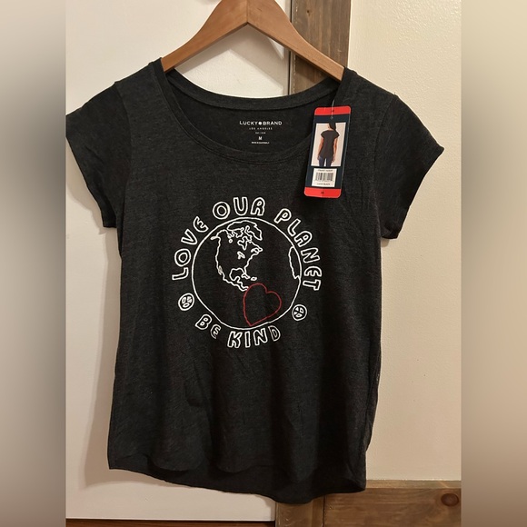 Lucky Brand Tops - Lucky Brand Black Graphic T-Shirt